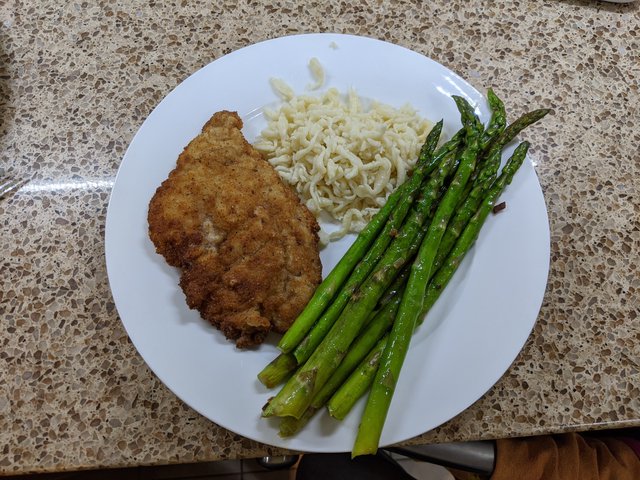 Schnitzel and Spätzle